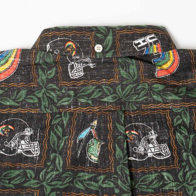 レインスプーナー REYN SPOONER 半袖アロハシャツ フルオープン ハワイ大学 ヴィンテージ ｜ メンズ S M L XL XXL XXXL 総柄 スプーナークロス リバースプリント_11