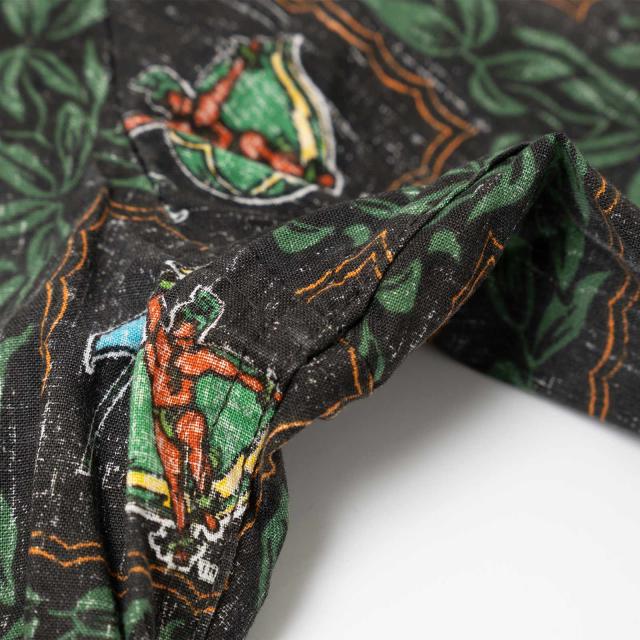 レインスプーナー REYN SPOONER 半袖アロハシャツ フルオープン ハワイ大学 ヴィンテージ ｜ メンズ S M L XL XXL XXXL 総柄 スプーナークロス リバースプリント_6