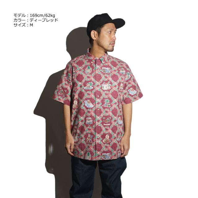 レインスプーナー REYN SPOONER 半袖 フルオープン アロハシャツ