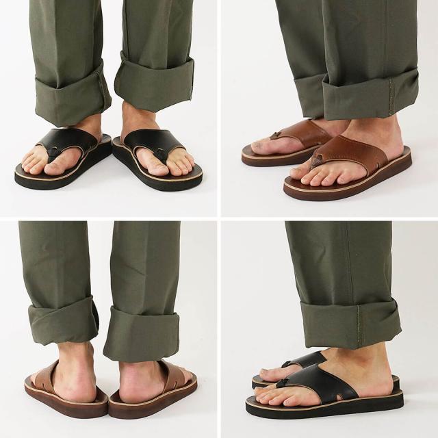 サンダルマン THE SANDALMAN 501 ビーチワイド クロムエクセル（メンズ 25cm〜28.5cm レザーサンダル アメリカ製 米国製 ホーウィン ビブラム）