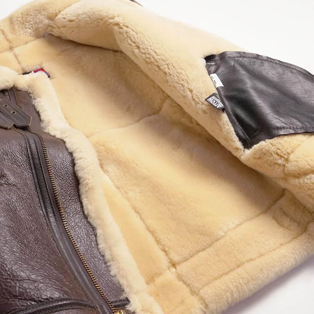 ショット SCHOTT 257S B-3 シープスキン ボマージャケット ｜ ムートン