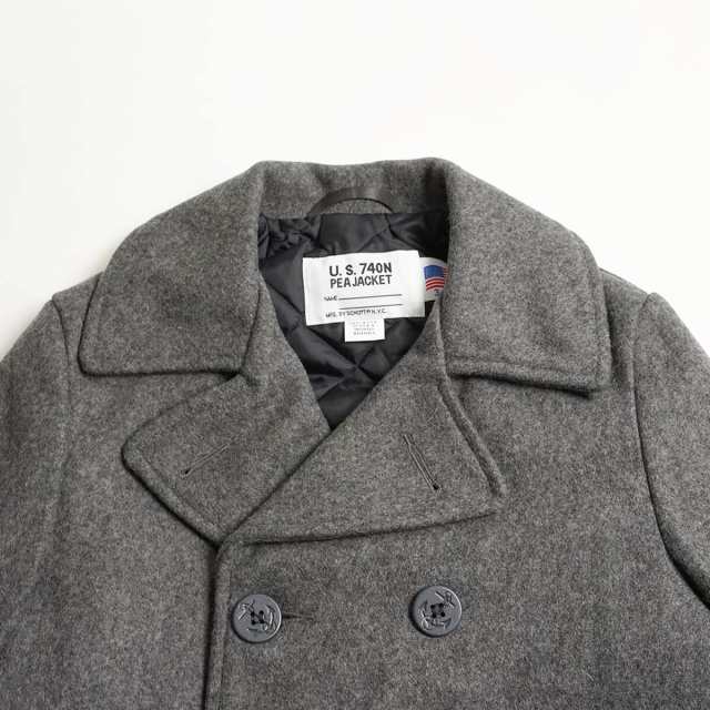 ショット SCHOTT 740 メンズ ウール ダブル ピーコート (アメリカ製 米国製 防寒 PEA-COAT Pコート 男性）正規取扱モデル｜au  PAY マーケット