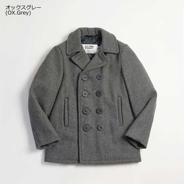 ショット SCHOTT 740B ボーイズ ウール ダブル ピーコート (防寒 PEA-COAT Pコート アメリカ製 米国製 メンズ レディース  男性 女性）正｜au PAY マーケット