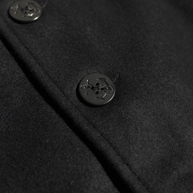 ショット SCHOTT 当店別注 756JAL メンズ ウール シングル ピーコート サテンライニング ｜ 32-46 アメリカ製 米国製 コート アウター 防寒_9