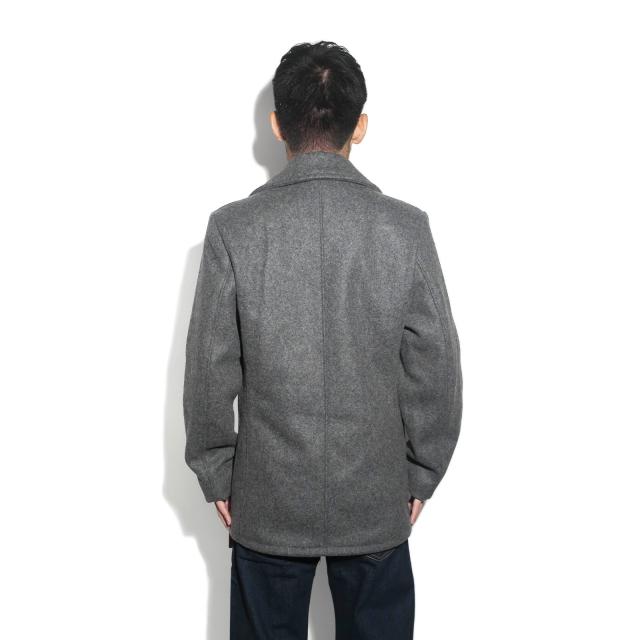 ショット SCHOTT 当店別注 756JAL メンズ ウール シングル ピーコート サテンライニング ｜ 32-46 アメリカ製 米国製 コート アウター 防寒_18