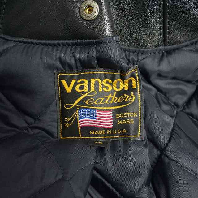 バンソン VANSON C2 ダブル ライダース ブラック (アメリカ製 米国製