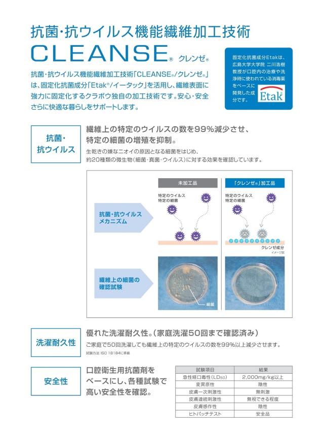 クレンゼ R 生地 Tc ブロード 布 抗菌 抗ウイルス加工 112cm巾 50cm単位 日本製 メール便送料無料 Cleanse R 即発送可 手作りマスク エの通販はau Pay マーケット 布ナプキン専門店ジュランジェ