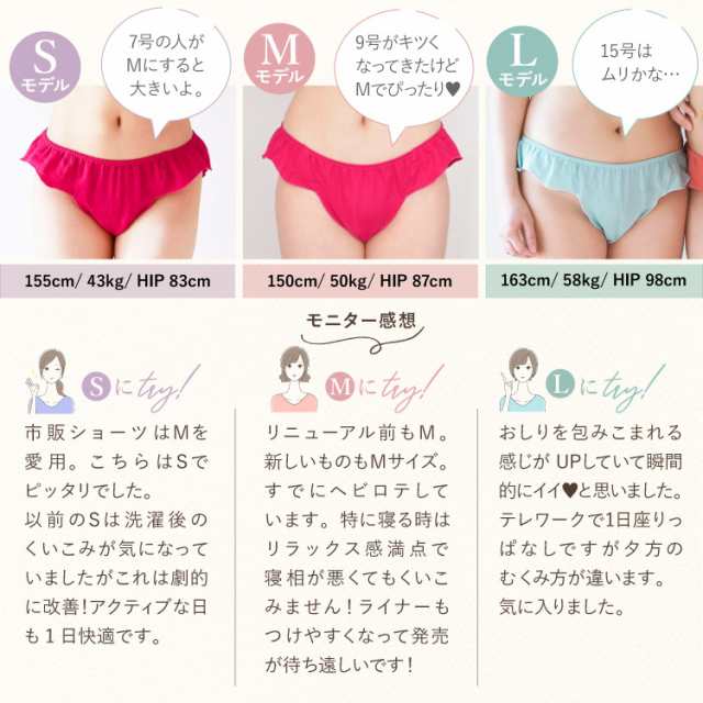 ふんどしパンツ 女性用 3枚セット | ダブルガーゼめぐリラふんティ メール便送料無料 綿100% ショーツ 締めつけない 日本製 ジュランジェ