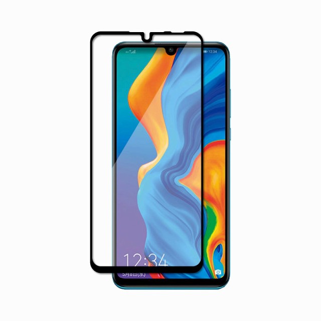 HUAWEI P30 lite P20 lite P10 lite フルカバー フィルム 日本製旭硝子