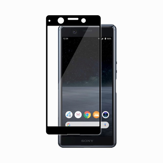 Xperia Ace SO-02L 全3色 フルカバー ガラスフィルム 日本製旭硝子