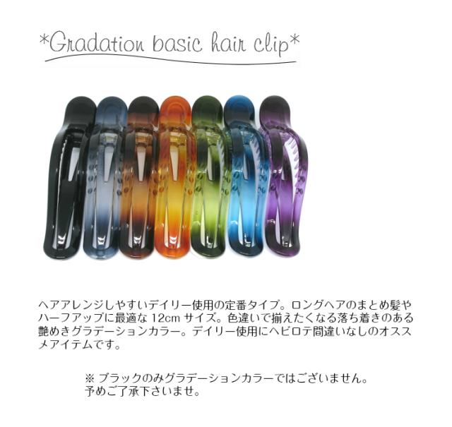 送料無料 ヘアクリップ バンスクリップ ヘアアクセサリー グラデーション 無地 定番 ベーシック シンプル 前髪 アレンジ サイドヘアの通販はau Pay マーケット Ak Company
