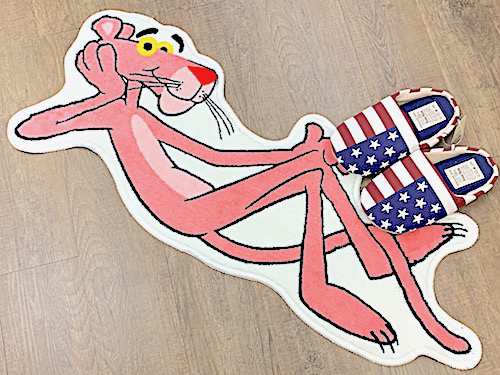 アメリカン雑貨 フロアマット Pink Panther ピンクパンサー ラグ カーペット マット バスマット 屋内用 玄関マット 店舗 ガレージ ディスの通販はau Pay マーケット アメリカン雑貨 1985