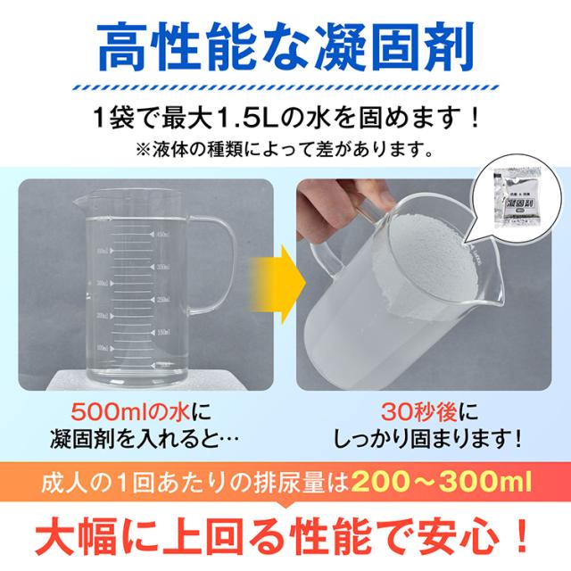 非常用トイレセット 凝固剤 20回分 消臭 抗菌 敬老の日 汚物袋 防臭袋