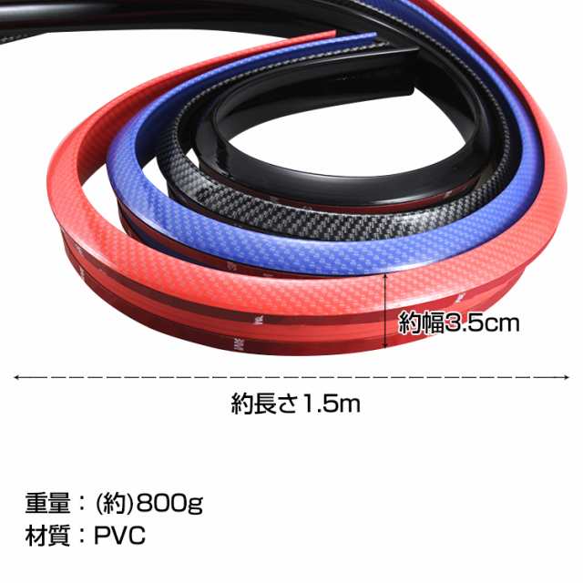 車 リアスポイラー 汎用 エンドキャップ付き PVC トランク ボンネット