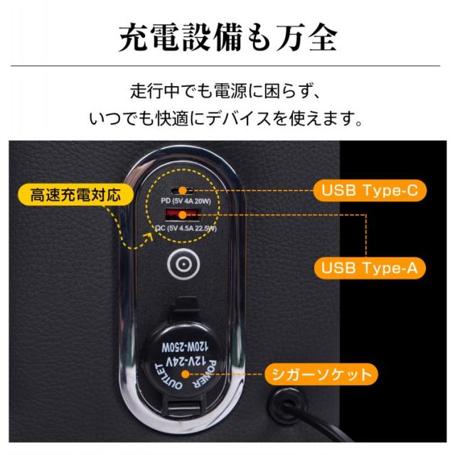 コンソールボックス ソリオ バンディット 専用 MA26S MA27S MA36S MA37S MA46S MA47S コンソール アームレスト 高速充電 スマホホルダー LEDライト カー用品 車用品 ee457_5