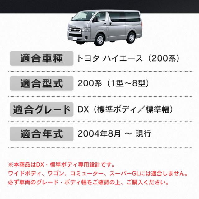 コンソールボックス ハイエース HIACE 専用 200系 DX 標準幅 標準ボディ専用 コンソール アームレスト センターコンソール ノンスリップマット 大容量 収納 肘置き 高級感 簡単取付 車用品 カー用品 ee467_11