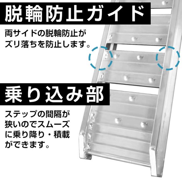 ラダーレール 折りたたみ 2個セット 二つ折り 軽量 アルミブリッジ 