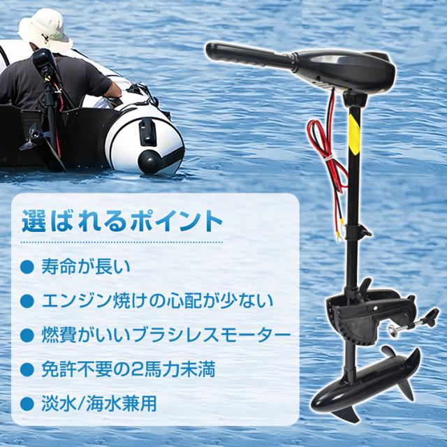 エレキ モーター 50lbs 50ポンド 船外機 電動 0.5馬力 DC12V