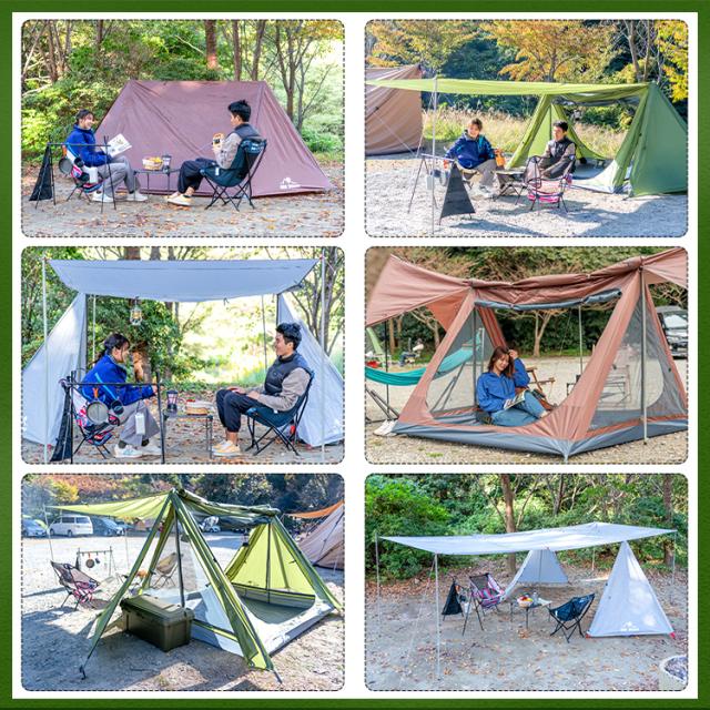 【在庫処分】camping tent パップテント テント　インナーテント付 軍幕テント 耐水圧3000mm ミリタリーテント 3-4人用 簡単設営 ポール付き od532 在庫処分】camping tent パップテント テント インナーテント付 軍幕