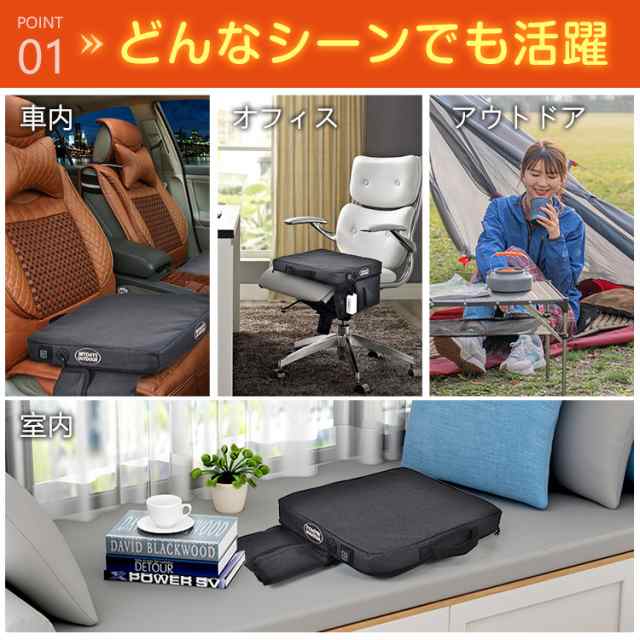 USB給電式 あったかクッション 持ち運び便利 キャンプ椅子、ペット用等 暮らし