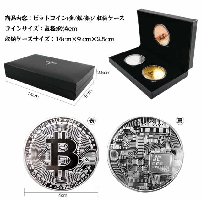 ビットコイン 3枚セット 金 銀 銅 金運 ゴルフマーカー bitcoin