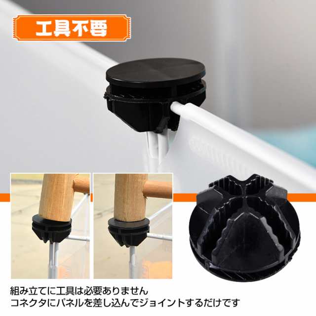 柵 フェンス ペット ケージ 70×50cm 透明 ペットサークル 犬 猫