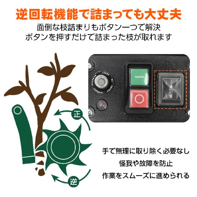 電動 ガーデンシュレッダー 粉砕機 家庭用 BOX付き 静音 ギヤ式
