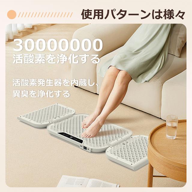 足元ヒーター 足温器 電気ホットマット 防寒 電気座布団 4段階温度調整