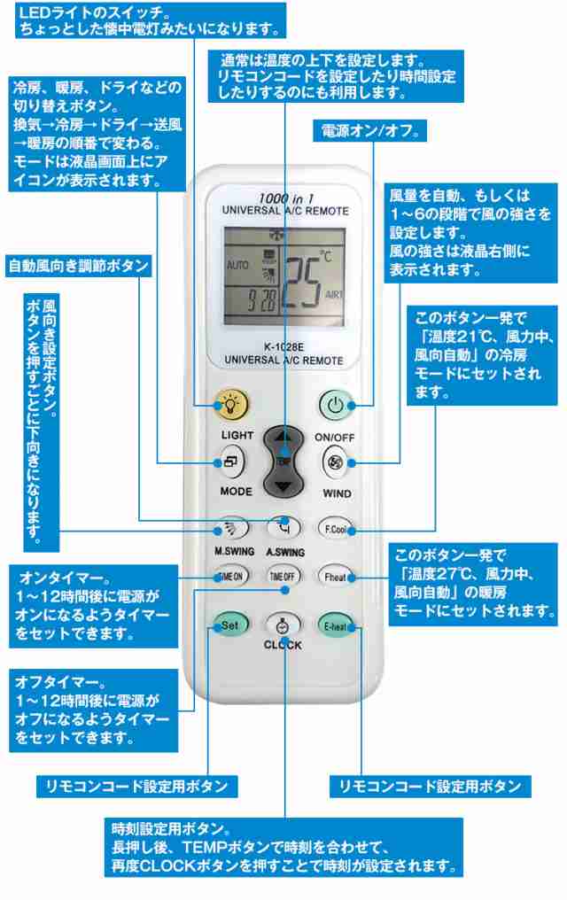 500円 ぽっきり 送料無料 エアコンリモコン 万能リモコン 汎用リモコン 暖房 冷房 各社共通千種対応 汎用 自動検索 ひんやり Zk221の通販はau Pay マーケット Kuranavi