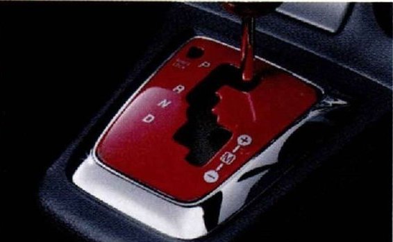 DAIHATSU ダイハツ 純正用品 COPEN コペン ATシフトパネル [2]08172-K2004:レッド