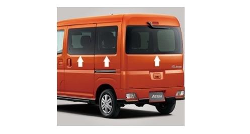 DAIHATSU ダイハツ 純正用品 ATRAI　アトレー【S700V S710V】ＵＶ＆ＩＲカットフィルムセット（ダークスモークタイプ）[08230-K5010]の通販は 14,484円