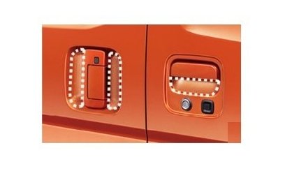 メール便可　DAIHATSU ATRAI　ダイハツ アトレー【S700V S710V】　ドアハンドルプロテクション(１台分６枚セット)【クリア】[08400-K5062]