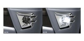 ダイハツ アトレーワゴン【S321G S331G】　ＬＥＤフォグランプ(メッキベゼル付)【プラムブラウンクリスタルマイカ】の通販は 18,612円