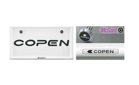 DAIHATSU COPEN　ダイハツ コペン【LA400K】　盗難防止機能付ナンバーフレームセット(コペン)【ホワイト】[08400-K2290]