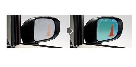 ダイハツ ムーヴカスタム【LA150S LA160S】　レインクリアリングミラー(ブルー)(ヒーテッドドアミラー無車用)の通販は