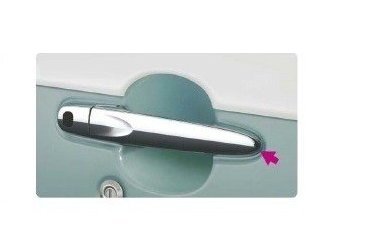 ダイハツ ムーヴキャンバス【LA800S LA810S】　ドアアウターハンドル(パワースライドドア付車用)【メッキ】[08440-K2021]