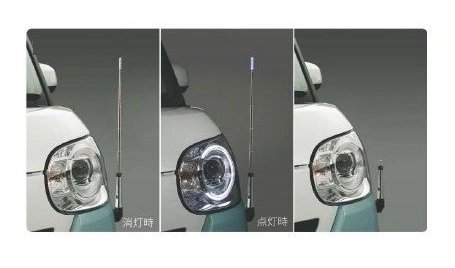 ダイハツ ムーヴキャンバス【LA800S LA810S】　コーナーコントロール(手動伸縮式)(ハロゲンヘッドランプ付車用)