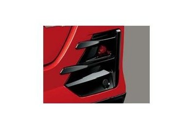 ダイハツ ロッキー【A202S A201S A210S】　ルーバーガーニッシュ(リヤ)(リヤフォグ無車用)【ピアノブラック調】
