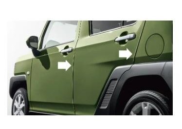 ダイハツ タフト【LA900S LA910S】　スタイリッシュドアエッジモール(１台分４本セット)【シャイニングホワイトパール】