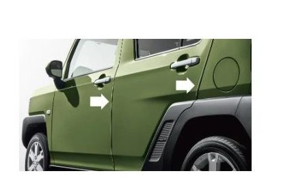 ダイハツ タフト【LA900S LA910S】　スタイリッシュドアエッジモール(１台分４本セット)【レイクブルーメタリック】