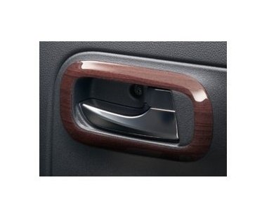 ダイハツ トコット【LA550S LA560S】　インナードアハンドルベゼルパネル【ブラウンウッド調】[08165-K2007]