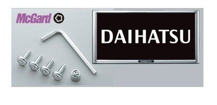 DAIHATSU TOCOT　ダイハツ トコット【LA550S LA560S】　盗難防止機能付ナンバーフレームセット[08400-K9007]