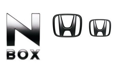メール便可　ホンダ Nボックス【JF3-230/500/840/850 JF4-120/220/840/850】　ブラックエンブレム(N-BOX用)【ブラッククローム調】[08F20-TTA-001B]