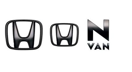 ホンダ エヌバン【JJ1/JJ2-310 JJ1/JJ2-410 JJ1/JJ2-500 JJ1/JJ2-600】　ブラックエンブレム【Hマーク/2＋車名エンブレム/ブラッククローム調】[08F20-TXA-001B]