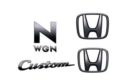 ホンダ エヌワゴン【JH3/JH4-100 JH3/JH4-200】　ブラックエンブレム(Ｎ?ＷＧＮＣｕｓｔｏｍ用)[08F20-TKR-000C]