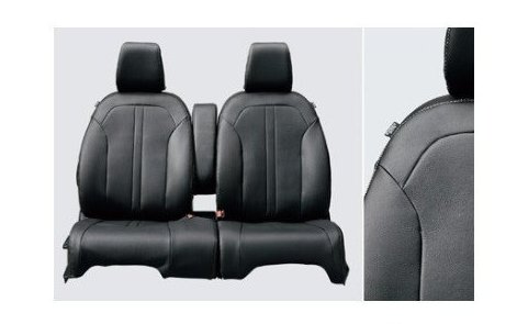 ホンダ エヌワゴン【JH3/JH4-100 JH3/JH4-200】　シートカバー(合皮製)(フルタイプ)【ブラック】[08P93-TKR-020A]の通販は