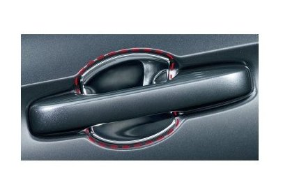 メール便可　ホンダ ヴェゼル【RV3/RV4/RV5/RV6-100】　ドアハンドルプロテクションカバー(フロント用左右セット)【クロームメッキ】