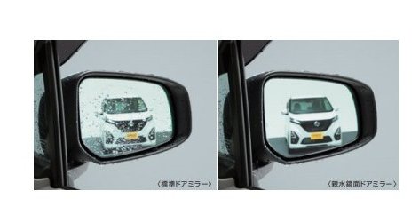 NISSAN DAYS　ニッサン デイズ【B43W B44W B45W B46W B47W B48W】　親水鏡面ドアミラー(ヒーター付)[K6360-7MA0B]