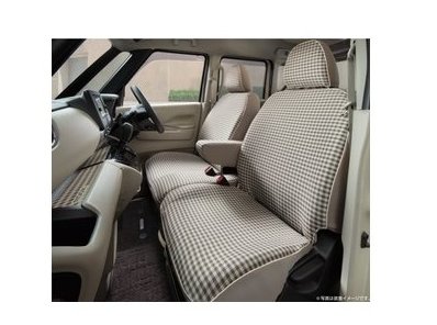ニッサン ルークス【B44A B47A B48A】　シート全カバー(チェック)【要商品仕様確認】【ベージュ】[H7900-7NA0A]