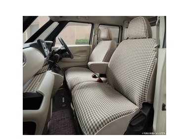 ニッサン ルークス【B44A B47A B48A】　シート全カバー(チェック)【要商品仕様確認】【ベージュ】[H7900-7NA2A]